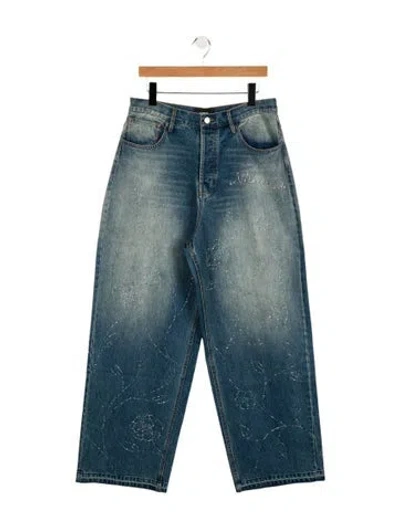 Pre-owned Nahmias Straight-leg Jeans W/ Tags In Blue
