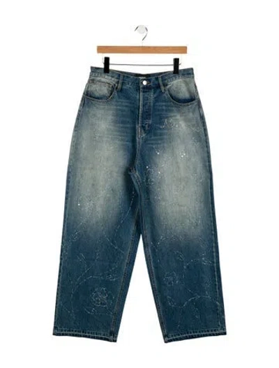 Pre-owned Nahmias Straight-leg Jeans W/ Tags In Blue