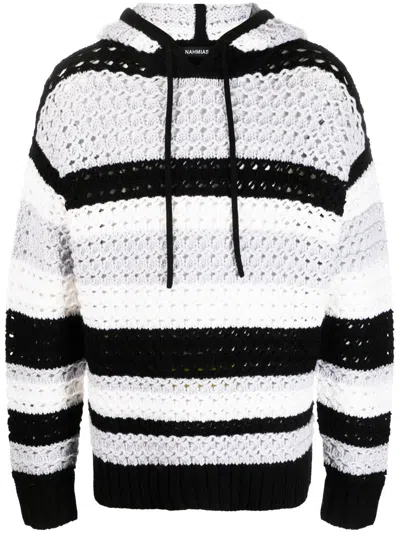 Nahmias Gestreifter Hoodie In Black