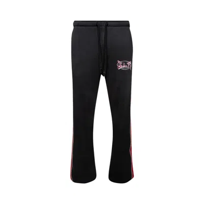 Pre-owned Nahmias Striped Wide Sweatpants 'aged Black' | Men's Size S