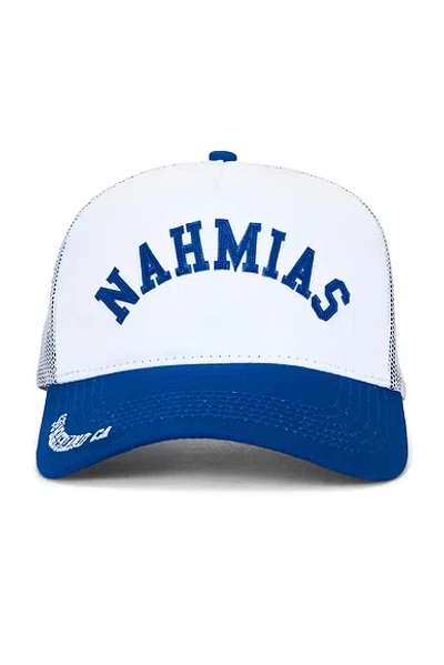 Nahmias Summerland Cotton And Mesh Trucker Cap In White