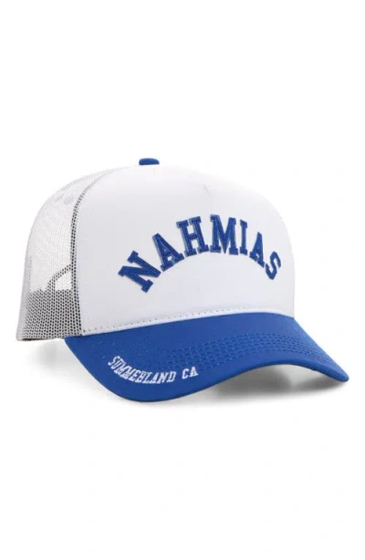 Nahmias Summerland Brim Trucker Hat In White