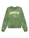 Nahmias Summerland Collegiate Crew-neck Sweatshirt In Pink