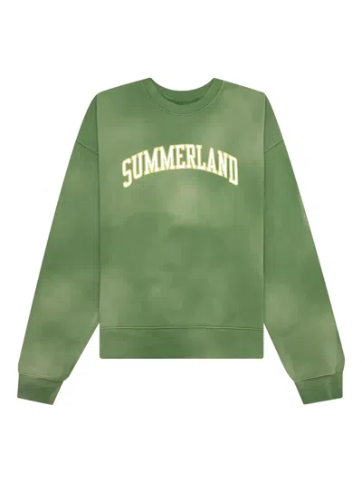 Nahmias Summerland Collegiate Crew-neck Sweatshirt In Pink