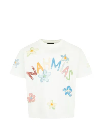 Nahmias Super Bloom Boxy T-shirt In White