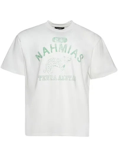 Nahmias Kastiges Terraestiva T-shirt In Weiss