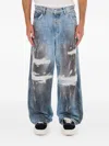 Nahmias Thrashed Jeans In Blue