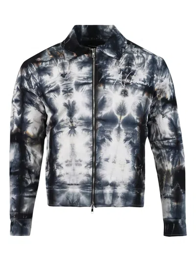 Nahmias Tie-dye Padded Jacket In Blue