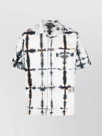 NAHMIAS TIE-DYE PRINT COTTON SHIRT