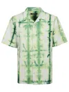 NAHMIAS NAHMIAS TIE-DYE PRINT COTTON SHIRT