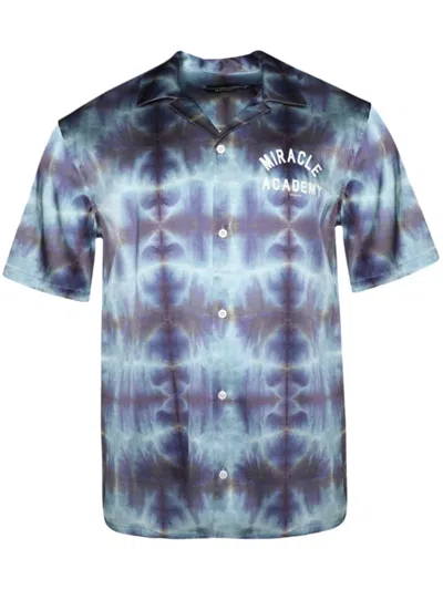 NAHMIAS TIE-DYE SATIN SHIRT