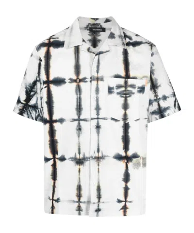 Nahmias Tie-dye Short-sleeve Shirt In White