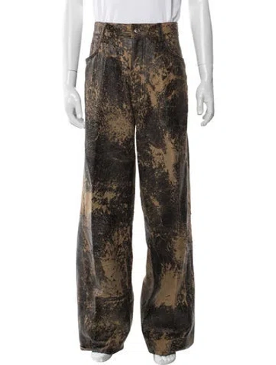 Pre-owned Nahmias Tie-dye Print Cargo Pants W/ Tags In Multi
