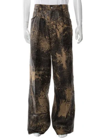 Pre-owned Nahmias Tie-dye Print Pants W/ Tags In Multi