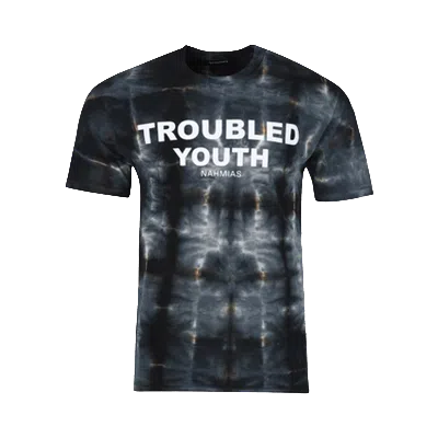 Pre-owned Nahmias Troubled Youth T-shirt 'black/tye Dye'