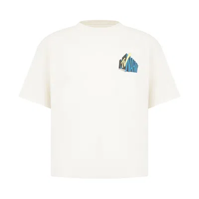 Pre-owned Nahmias Tv Boxy Tee 'egg White' | Men's Size S