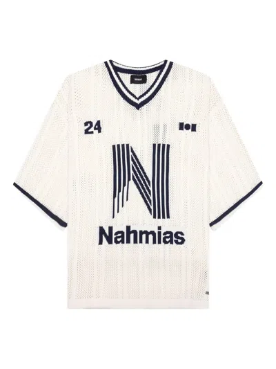 NAHMIAS V-NECK KNITTED T-SHIRT