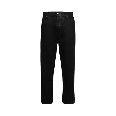 Pre-owned Nahmias Waxed Denim Baggy Jean 'black Wash' | Men's Size 36