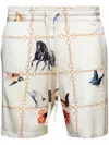 Nahmias Wildlife-print Shorts In Neutrals