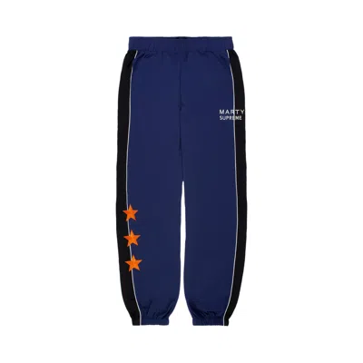 Pre-owned Nahmias X Marty Supreme Track Pants 'navy' | Blue | Men's Size L