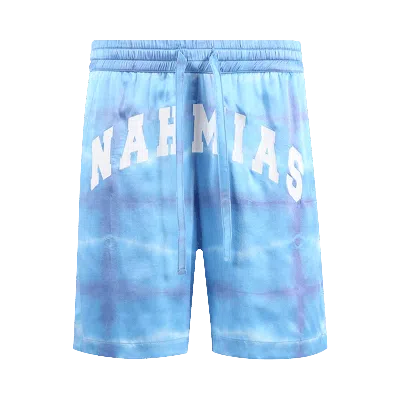 Pre-owned Nahmias X Webster Tye Dye Silk Shorts 'blue'
