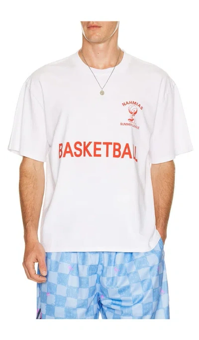Nahmias Youth Basketball Boxy Tee In Animal Print