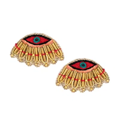 Nahua Women's Chaz Ear-chip Stud Earring In Mandarine In Gold