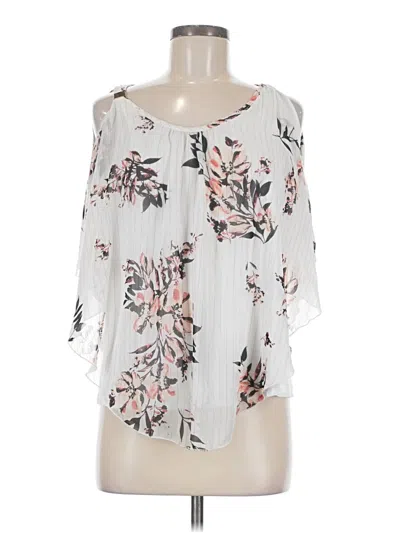 Pre-owned Naif 3/4 Sleeve Blouse In White