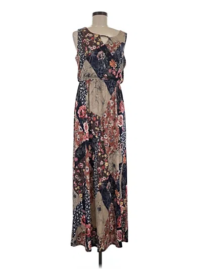 Pre-owned Naif Casual Dress In Brown