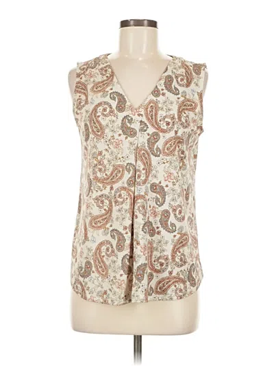 Pre-owned Naif Sleeveless Blouse In White