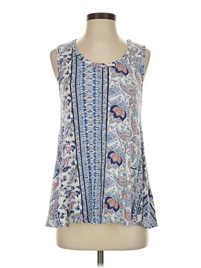 Pre-owned Naif Tank Top Blue Halter Neckline Tops