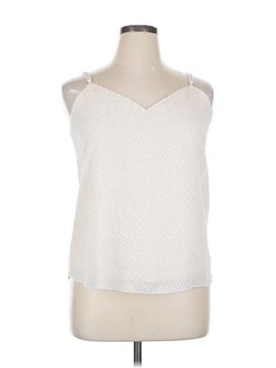 Pre-owned Naif Tank Top Ivory Halter Neckline Tops In White