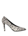 Naif Woman Pumps Grey Size 9 Leather
