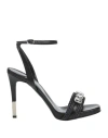 Naif Woman Sandals Black Size 8 Leather In Black