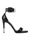 Naif Woman Sandals Black Size 8 Leather In Black