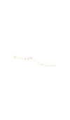 Naiia Delphine Shaker Foot Chain In Metallic Gold