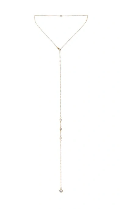 Naiia Hailey Front And Back Chain In Metallic Gold