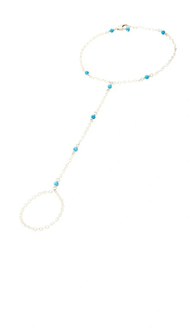 Naiia Josie Hand Chain In Metallic