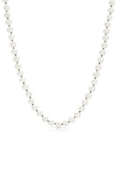 Naiia Men's White Ian Freshwater Pearl Necklace