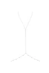 Naiia Women's Alexa Cz Gemstone Silver Body Chain