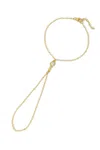 Naiia Women's Gold Kaia Cz Gemstone Graduating Hand Chain