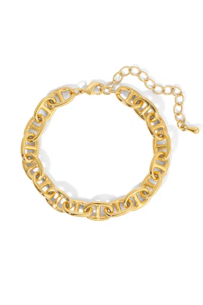 Naiia Women's Isla Anchor Chain Bracelet - Gold