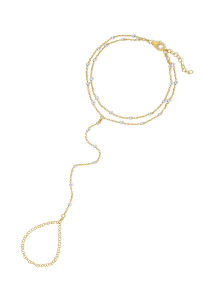 Naiia Women's Lola Double Gold And Silver Hand Chain