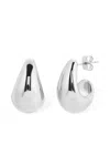 Naiia Women's Luna Earrings - Silver In Silver