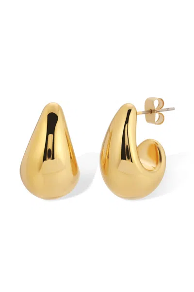 Naiia Women's Luna Teardrop Earrings - Gold