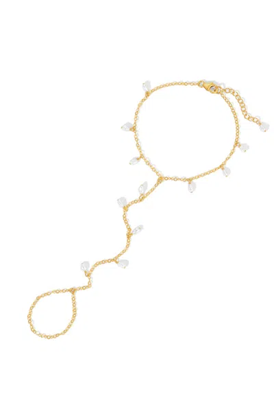 Naiia Women's Maeve Gold Pearl Shaker Hand Chain