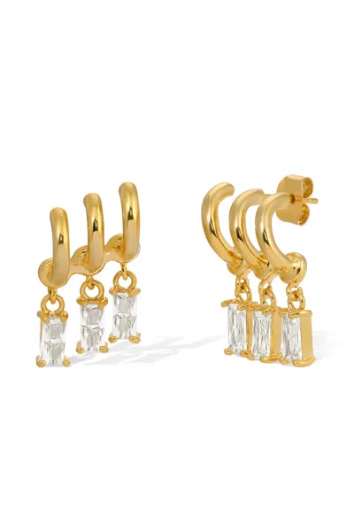 Naiia Women's Mira Ear Climbers - Gold