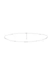Naiia Women's Sabrina Cz Gemstone Silver Multiwear Belly Chain And Necklace