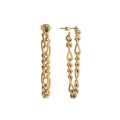 Naiia Women's Sade Gold Chain Earrings