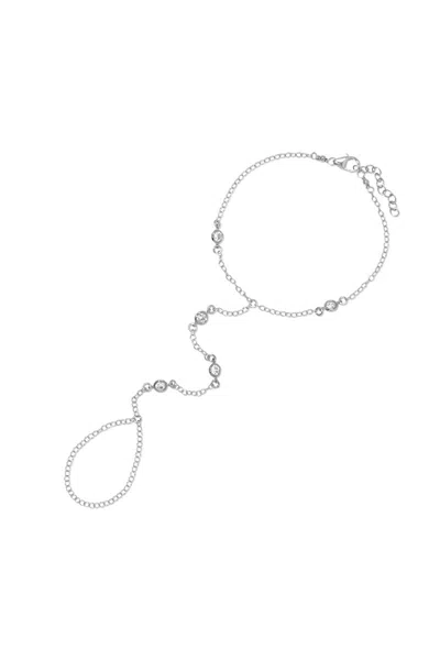 Naiia Women's Silver Ariella Hand Chain